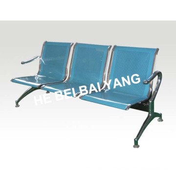 (D-8) Plastic-Sprayed Waiting Chair with Punched Steel Plate